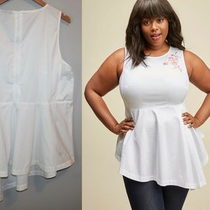 Lane Bryant Glamour Asymmetrical Peplum Top HW6162